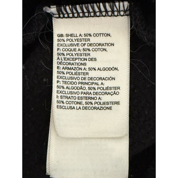 The North Face Womens Cropped Hoodie Black Yellow Cozy Preppy Outdoor Medium - Picture 10 of 13